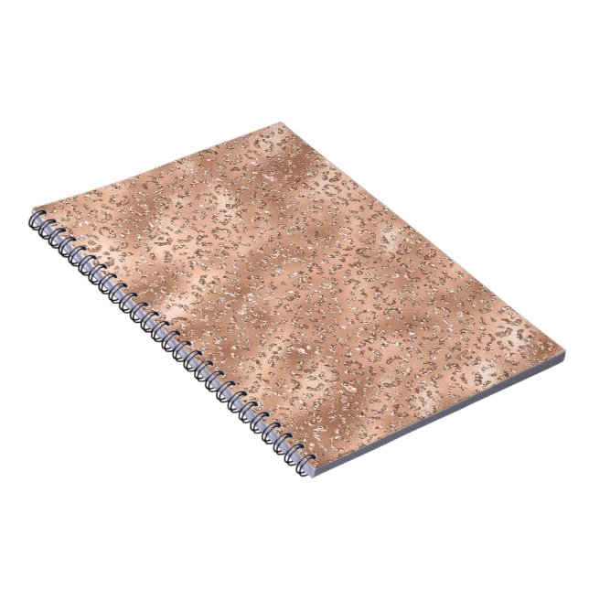 Cuaderno Cute Black Cheetah Leopard Skin Print Pattern (Lado Derecho)