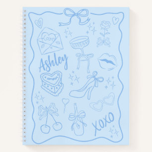 Cuaderno Cute Blue Girly Trendy