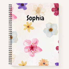 Cuaderno Cute Botanical Illustration with a Dreamy Floral 