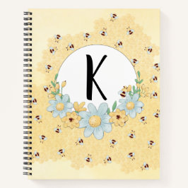 Cuaderno Cute Bumblebees Monogramado