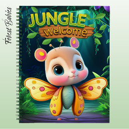 Cuaderno Cute Butterfly Girl Jungle Welcome Wildlife Fun 🦋