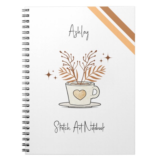 Cuaderno Cute Café Sketch Art Notebook (Frente)