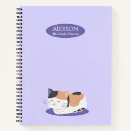 Cuaderno Cute Calico Cat Spiral Notebook
