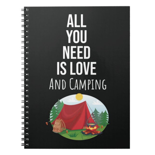 Cuaderno Cute Camping Gift Ideas Camper Outdoor Nature (Frente)
