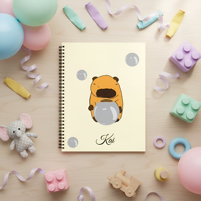 Cuaderno Cute Capybara Notebook – A Gentle Design for Kids (Subido por el creador)