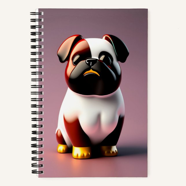 Cuaderno Cute Cartoon Dog Notebook (Anverso)