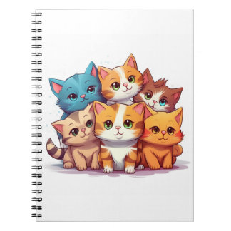 Cuaderno Cute Cats Spiral Notebook
