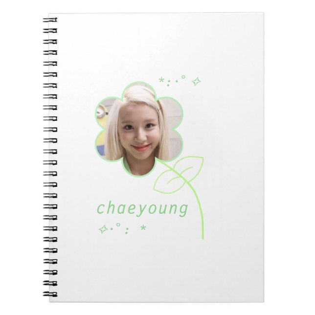 Cuaderno Cute Chaeyoung Kpop dos veces adolescente estética (Frente)