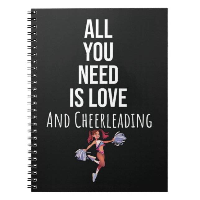 Cuaderno Cute Cheerleader Gift Ideas Cheerleading Sports (Frente)