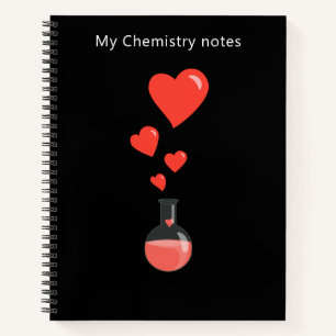 Cuaderno Cute Chemistry Notes Love Potion Scientist
