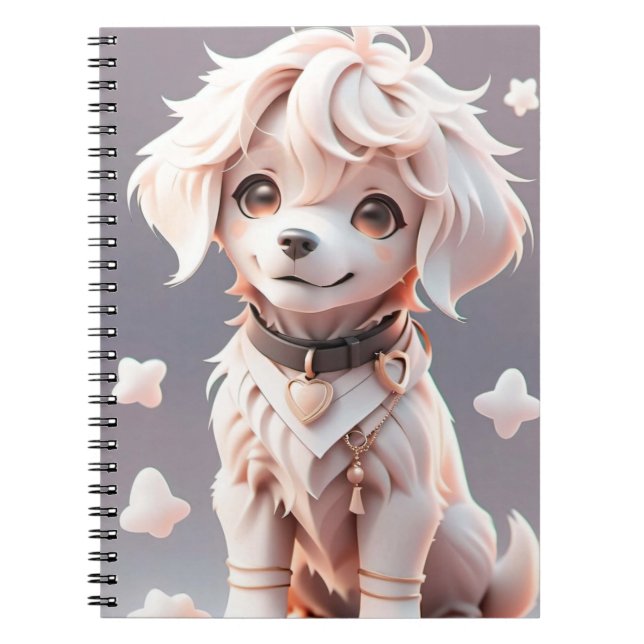 Cuaderno Cute Chibi Golden Retriever Puppy (Frente)