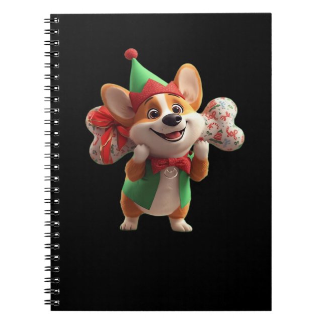 Cuaderno Cute Christmas Corgi Classic T-Shirt (Frente)