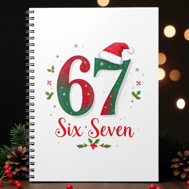 Cuaderno Cute Christmas Meme Six Seven 67 6 7 Holiday (Subido por el creador)