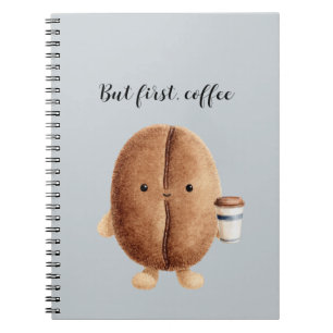 Cuaderno Cute Coffee Bean Pero Primero Café