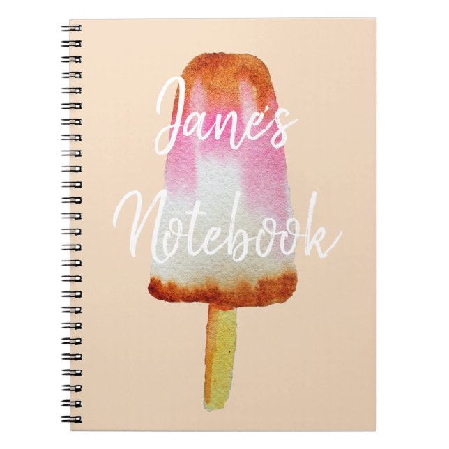 Cuaderno Cute cola helado de bloqueo de arte pop (Frente)