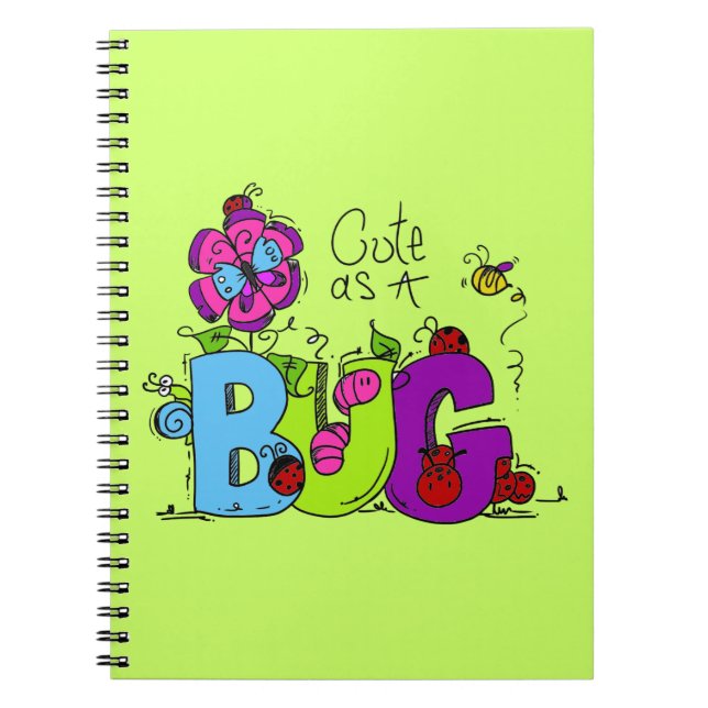 Cuaderno Cute como un error (Frente)