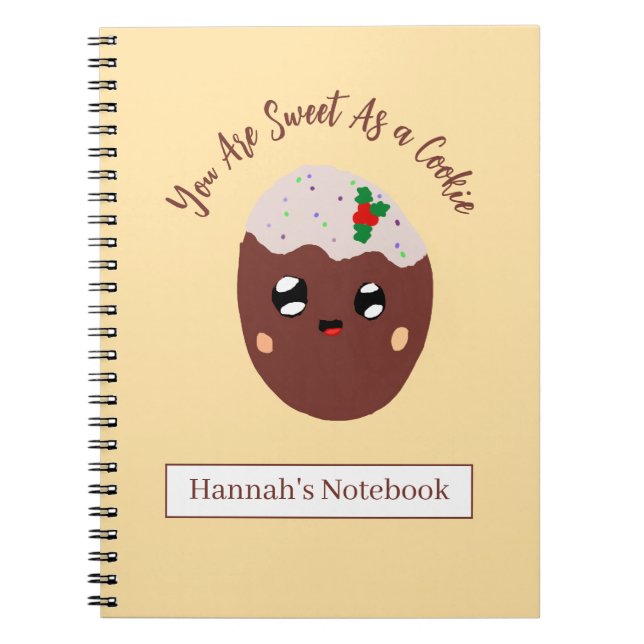 Cuaderno Cute Cookie Personalized (Frente)