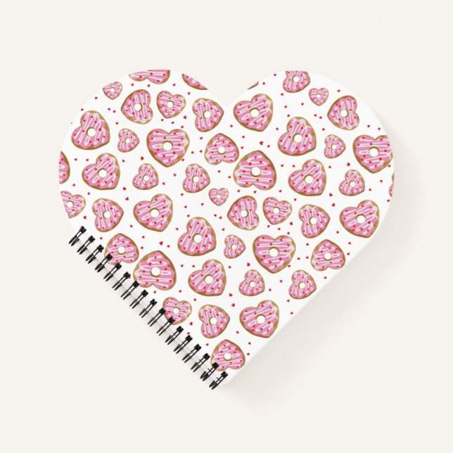 Cuaderno Cute Cookies de Corazón Rosa (Anverso)