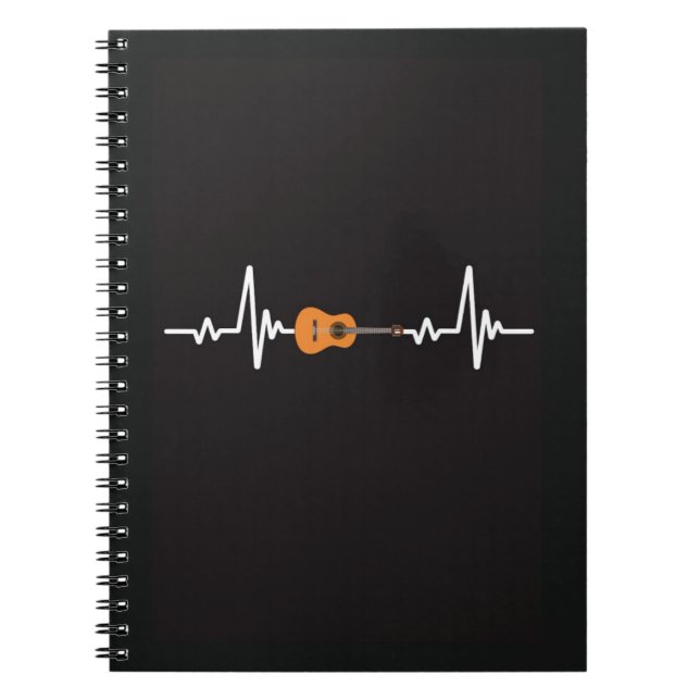 Cuaderno Cute Cool Guitar Notebook Music Musical Guitarist (Frente)