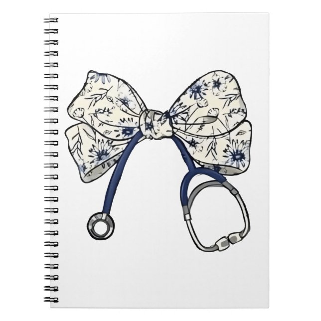 Cuaderno Cute Coquette Bow Coquette Bow Nurse Enfermería (Frente)