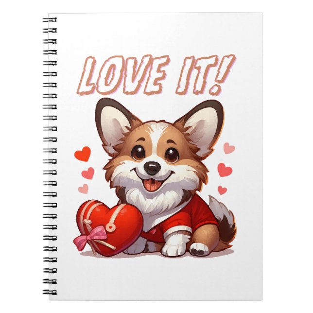 Cuaderno Cute Corgi Love (Frente)