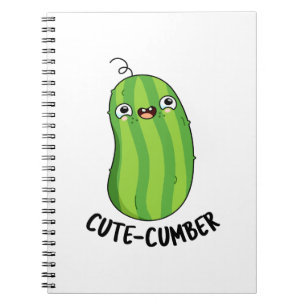 Cuaderno Cute-cumber Funny Cucumber Veggie Pun