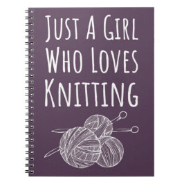 Cuaderno Cute de punto rosado regalo de punto púrpura
