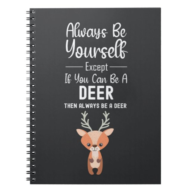 Cuaderno Cute Deer Lover Gifts Animals Wildlife Funny Humor (Frente)