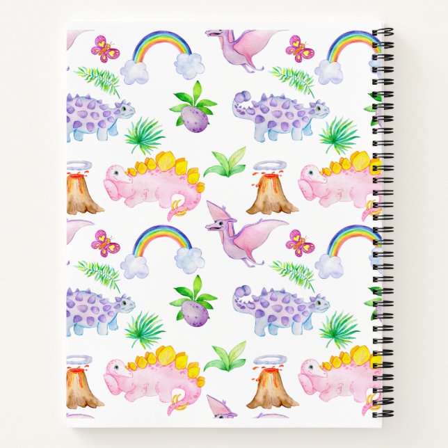 Cuaderno cute dinosaurs  (Reverso)