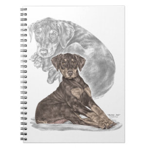 Cuaderno Cute Doberman Pinscher Puppy