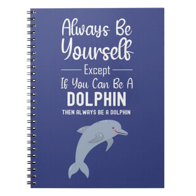 Cuaderno Cute Dolphin Gifts Ocean Funny Humor Animal Sea (Frente)