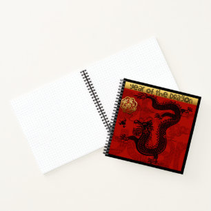 Cuaderno Cute Dragon Año Chino Zodiac Cumpleaños SqNB