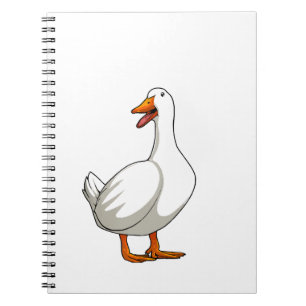 Cuaderno Cute Duck Design Men Waterfowl Mascota Pato Lover