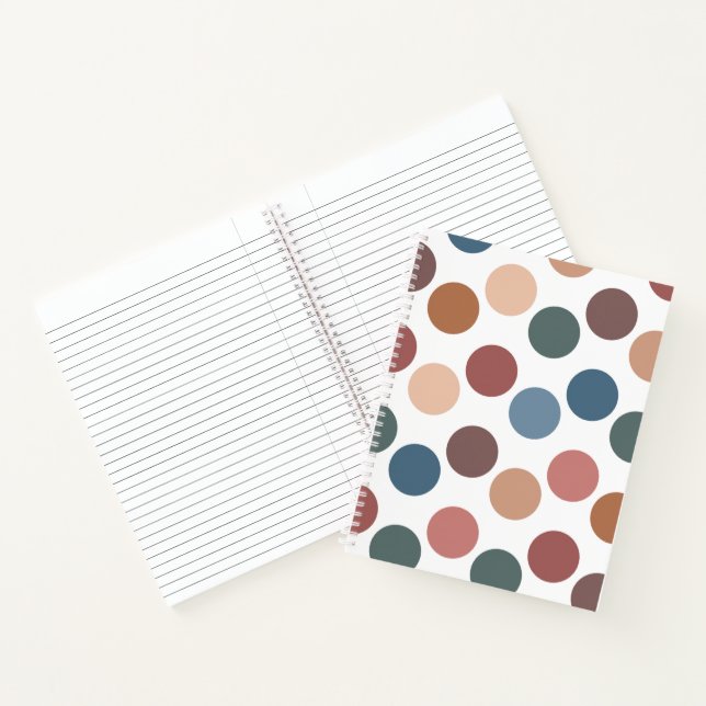 Cuaderno Cute Earth Tones Polka Dots (Interior)