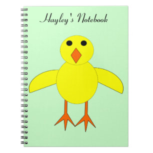 Cuaderno Cute Easter Chick Personalizable Noteb