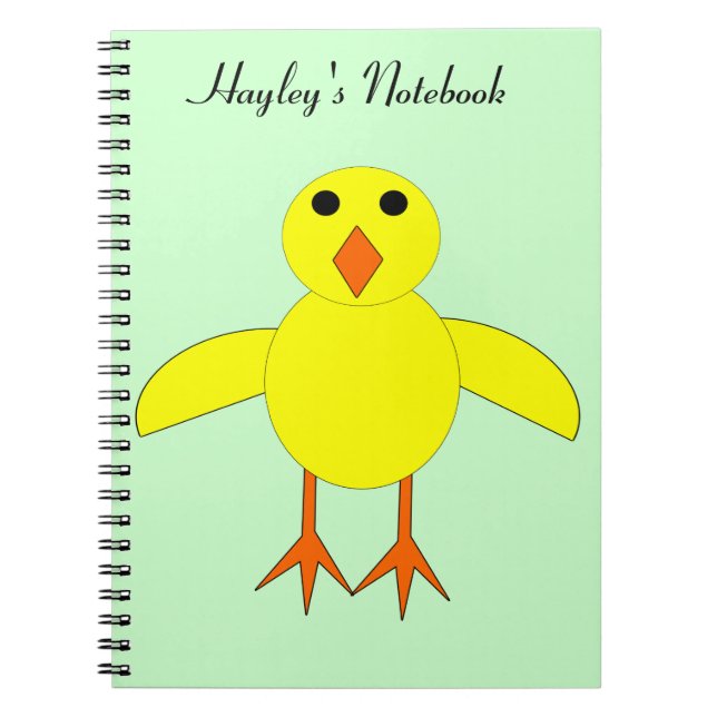 Cuaderno Cute Easter Chick Personalizable Noteb (Frente)