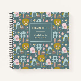Cuaderno Cute Easter Eggs Chicks Sketchbook Personalizado