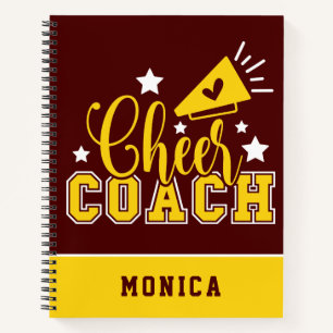 Cuaderno Cute entrenador de animadores personalizado marró