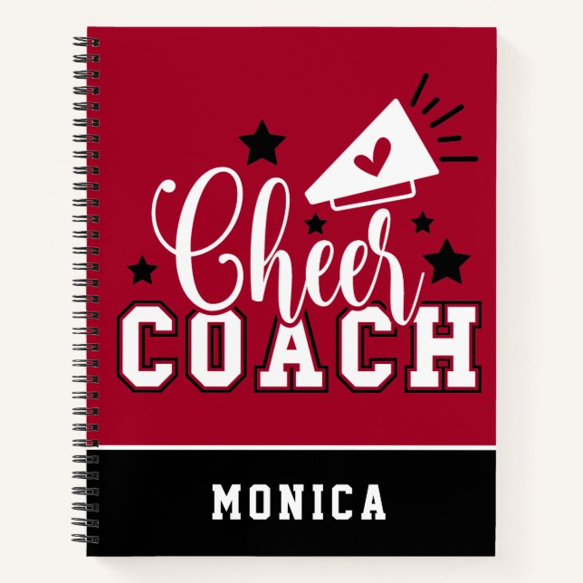 Cuaderno Cute entrenador de Cheoneo Personalizado Rojo y Ne (Anverso)