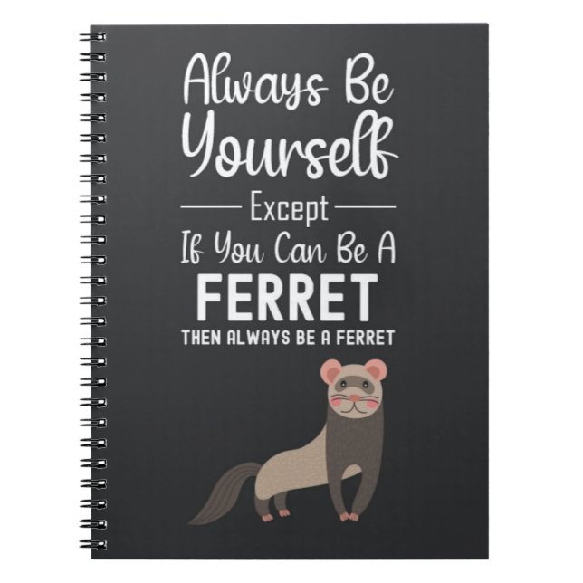 Cuaderno Cute Ferret Gifts Funny Humor Animal Pet (Frente)