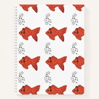 Cuaderno Cute Fish Spiral Notebook Goldfish Journal