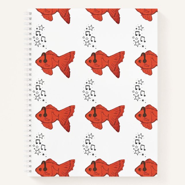 Cuaderno Cute Fish Spiral Notebook Goldfish Journal (Anverso)