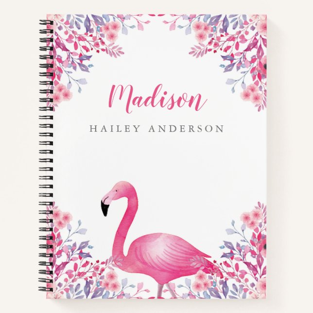 Cuaderno Cute Flamingo Notebook (Anverso)