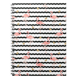 Cuaderno Cute Flamingo Rosa Patrón Sin Costuras