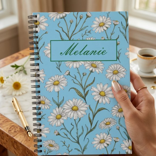 Cuaderno Cute Floral Spring Daisy Personalized (Subido por el creador)