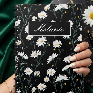 Cuaderno Cute Floral Spring Daisy Personalized