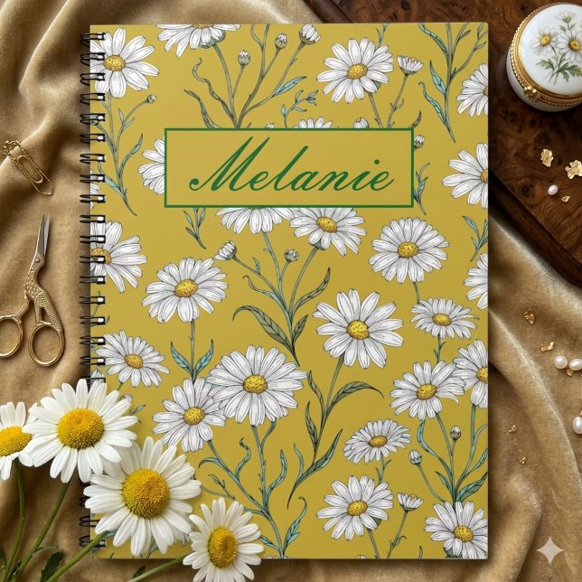 Cuaderno Cute Floral Spring Daisy Personalized Notebook (Subido por el creador)