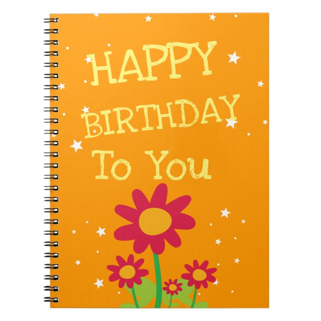 Cuaderno Cute Flower Birthday Gift Notebook (Frente)
