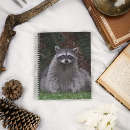 Cuaderno Cute Forest Raccoon Wildlife Photo Notebook