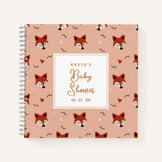 Cuaderno Cute Fox Baby Shower